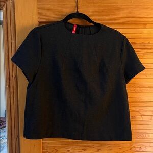 SPANX Black Short Sleeve Blouse